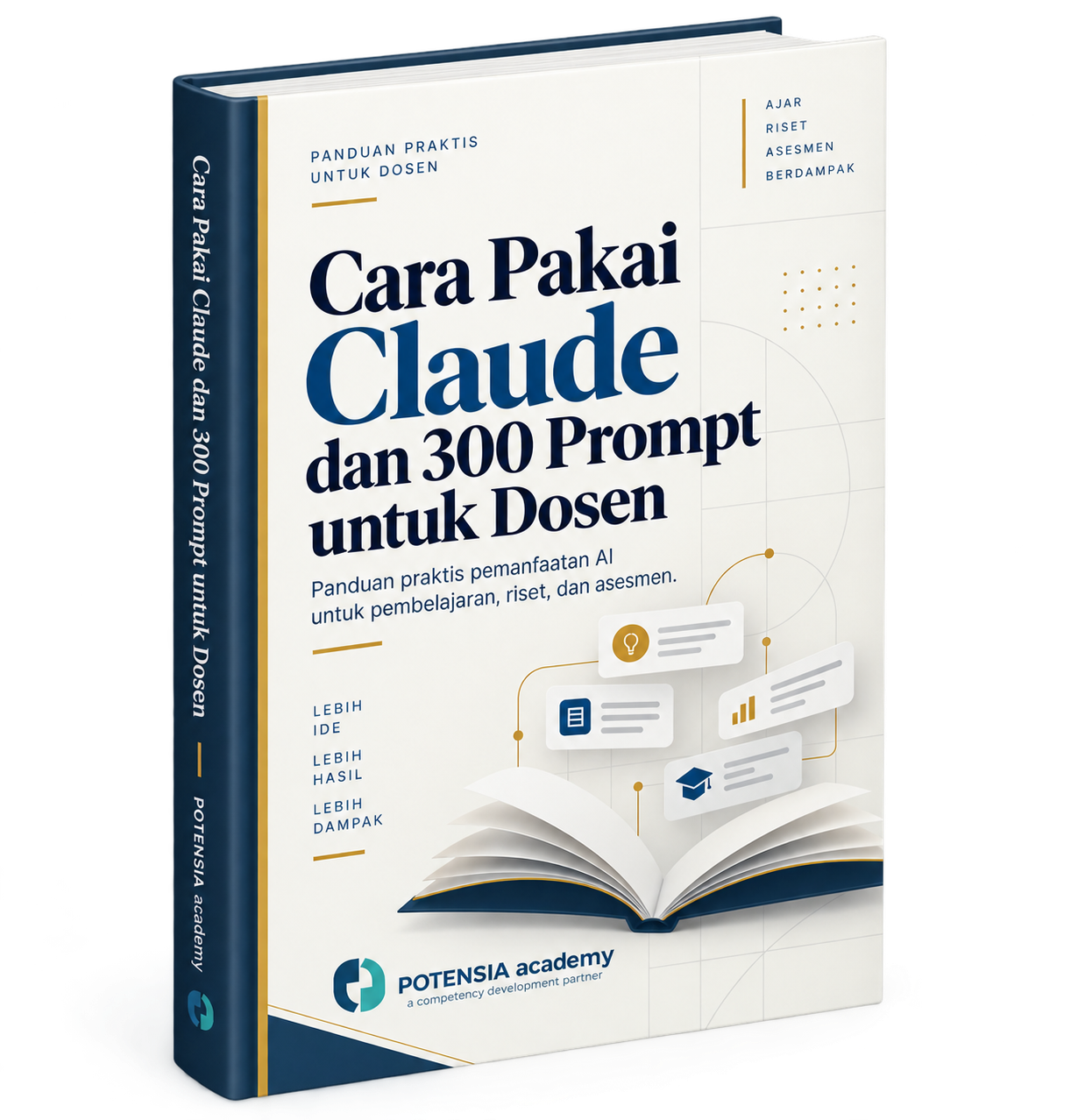 Cara Pakai Claude dan 300 Prompt untuk Dosen — Cover Ebook
