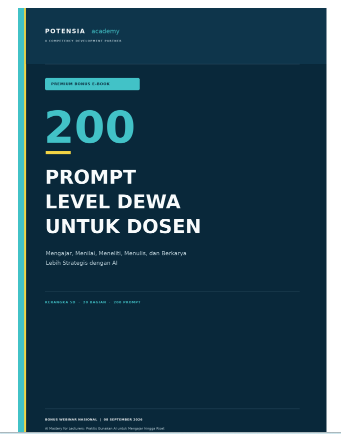 200 Prompt Level Dewa untuk Dosen — Cover Ebook