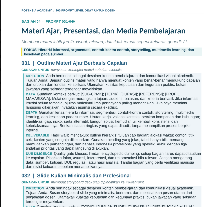 Contoh Materi